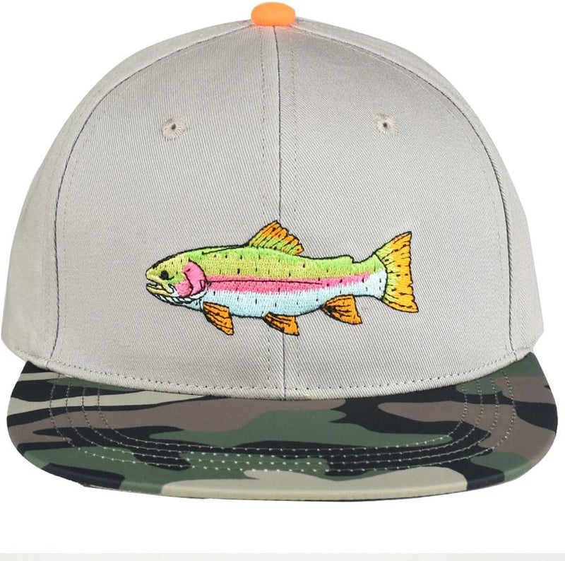 EDTREK Performance Outdoorsman Snapback Truck Hat with Flat Brim - Unique Animal Embroidery - Image 4